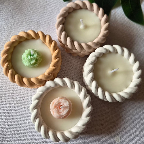 PACK 4 MINI VELAS TRENZADAS | ARMONÍA