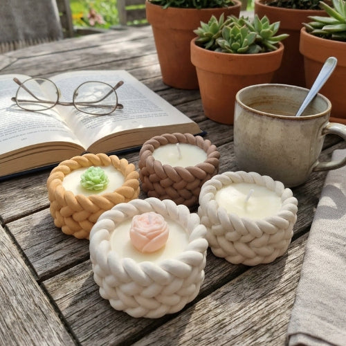 PACK 4 MINI VELAS TRENZADAS | ARMONÍA