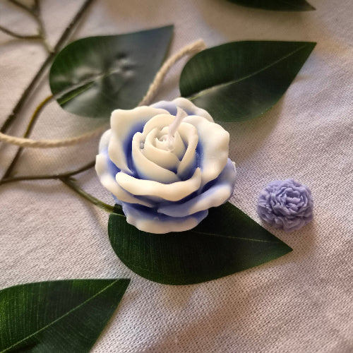 Vela ROSA CLÁSICA de Cera de Soja | Detalle Romántico y Boda | Personalizable