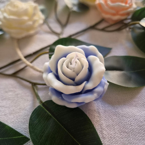 Vela ROSA CLÁSICA de Cera de Soja | Detalle Romántico y Boda | Personalizable
