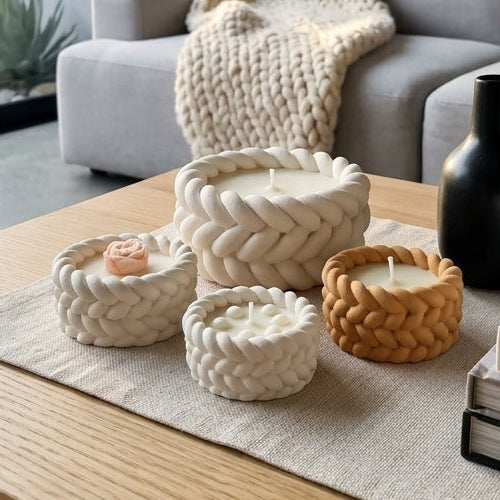 PACK 4 MINI VELAS TRENZADAS | ARMONÍA