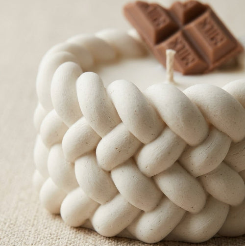VELA TRENZADA - AROMA CHOCOLATE